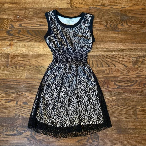 american rag black lace dress PRESLI DRESS IN SOLID BLACK – American Rag Cie main image 0